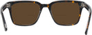 Rectangle Dark Tortoise Seattle Eyeworks 992 Bifocal Reading Sunglasses View #4