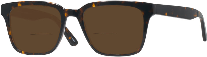 Rectangle Dark Tortoise Seattle Eyeworks 992 Bifocal Reading Sunglasses View #1