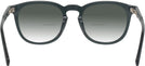 Square Transparent Dark Grey Seattle Eyeworks 993 w/ Gradient Bifocal Reading Sunglasses View #4