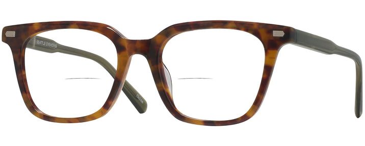 Square Tortoise With Green Seattle Eyeworks 994 Bifocal View #1