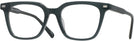 Square Transparent Dark Grey  Seattle Eyeworks 994 Single Vision Full Frame View #1