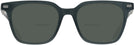 Square Transparent Dark Grey  Seattle Eyeworks 994 Bifocal Reading Sunglasses View #2