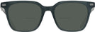 Square Transparent Dark Grey  Seattle Eyeworks 994 Bifocal Reading Sunglasses View #2