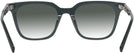 Square Transparent Dark Grey Seattle Eyeworks 994 w/ Gradient Progressive Reading Sunglasses View #4