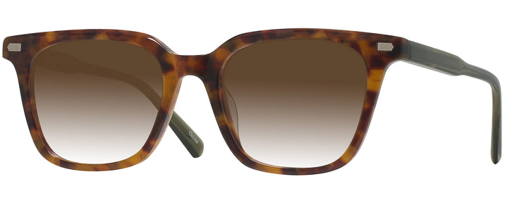 Square Tortoise With Green Seattle Eyeworks 994 w/ Gradient Progressive Reading Sunglasses View #1