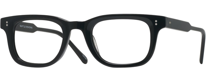 Rectangle Black Seattle Eyeworks 997 Single Vision Full Frame View #1