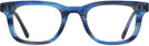 Rectangle Stripe Blue Seattle Eyeworks 997 Single Vision Full Frame View #2
