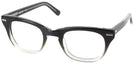 Wayfarer Black Fade Shuron Freeway 48 (Women&#39;s Average Fit) Single Vision Full Frame View #1