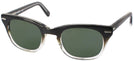 Wayfarer Black Fade Shuron Freeway 48 (Women&#39;s Average Fit) Progressive Reading Sunglasses View #1