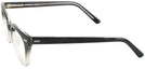 Wayfarer Black Fade Shuron Freeway 52 (Men&#39;s Average Fit) Single Vision Full Frame View #3
