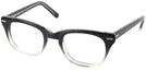 Wayfarer Black Fade Shuron Freeway 52 (Men&#39;s Average Fit) Single Vision Full Frame View #1