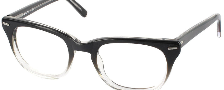 Wayfarer Black Fade Shuron Freeway 54 (Mens XL Fit) No Line Bifocal View #1
