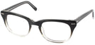 Wayfarer Black Fade Shuron Freeway 54 (Mens XL Fit) No Line Bifocal View #1