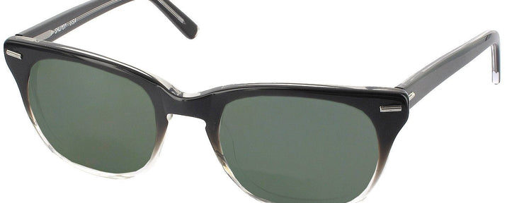 Wayfarer Black Fade Shuron Freeway 54 (Mens XL Fit) Progressive Reading Sunglasses View #1