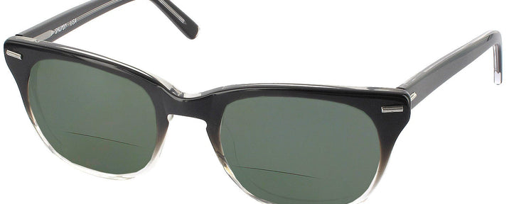 Wayfarer Black Fade Shuron Freeway 54 (Mens XL Fit) Bifocal Reading Sunglasses View #1