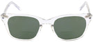 Wayfarer Crystal Shuron Freeway 54 (Mens XL Fit) Bifocal Reading Sunglasses View #2