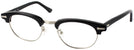 ClubMaster Black with Silver Shuron Revelation (Women&#39;s Average Fit) Progressive No-Lines View #1