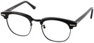 ClubMaster Black with Black Shuron Ronsir 50 (Men&#39;s Average Fit) Progressive No-Lines View #1