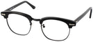 ClubMaster Black with Black Shuron Ronsir 50 (Men&#39;s Average Fit) Single Vision Full Frame View #1