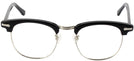 ClubMaster Black with Silver Shuron Ronsir 50 (Men&#39;s Average Fit) Single Vision Full Frame View #2
