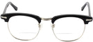 ClubMaster Black with Silver Shuron Ronsir 50 (Men&#39;s Average Fit) Bifocal View #2