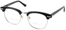 ClubMaster Black with Silver Shuron Ronsir 50 (Men&#39;s Average Fit) Bifocal View #1