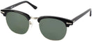 ClubMaster Black with Silver Shuron Ronsir 50 (Men&#39;s Average Fit) Progressive Reading Sunglasses View #1