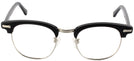 ClubMaster Black With Silver Shuron Ronsir 52 (Mens XL Fit) Computer Style Progressive View #2