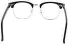 ClubMaster Black with Silver Shuron Ronsir 52 (Mens XL Fit) Single Vision Full Frame View #4