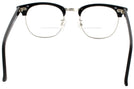 ClubMaster Black with Silver Shuron Ronsir 52 (Mens XL Fit) Bifocal View #4