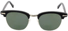 ClubMaster Black with Silver Shuron Ronsir 52 (Mens XL Fit) Progressive Reading Sunglasses View #2