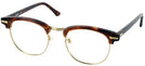 ClubMaster Tortoise Shuron Ronsir 52 (Mens XL Fit) Single Vision Full Frame View #1