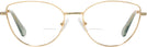 Cat Eye Gold Swarovski 1012 Bifocal View #2