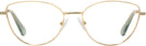 Cat Eye Gold Swarovski 1012 Single Vision Full Frame View #2