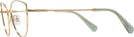 Cat Eye Gold Swarovski 1012 Single Vision Full Frame View #3