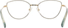 Cat Eye Gold Swarovski 1012 Single Vision Full Frame View #4