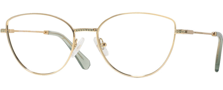 Cat Eye Gold Swarovski 1012 Progressive No-Lines View #1