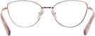 Cat Eye Rose Gold Swarovski 1012 Single Vision Full Frame View #4