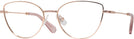 Cat Eye Rose Gold Swarovski 1012 Single Vision Full Frame View #1