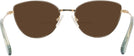 Cat Eye Gold Swarovski 1012 Bifocal Reading Sunglasses View #4