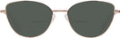 Cat Eye Rose Gold Swarovski 1012 Bifocal Reading Sunglasses View #2