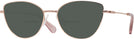 Cat Eye Rose Gold Swarovski 1012 Bifocal Reading Sunglasses View #1