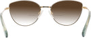 Cat Eye Gold Swarovski 1012 w/ Gradient Bifocal Reading Sunglasses View #4