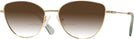 Cat Eye Gold Swarovski 1012 w/ Gradient Bifocal Reading Sunglasses View #1
