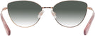 Cat Eye Rose Gold Swarovski 1012 w/ Gradient Progressive Reading Sunglasses View #4