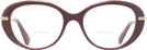 Oval Burgundy Swarovski 2001 Bifocal View #2