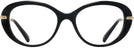Oval Black Swarovski 2001 Single Vision Full Frame View #2
