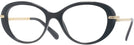 Oval Black Swarovski 2001 Single Vision Full Frame View #1