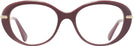 Oval Burgundy Swarovski 2001 Single Vision Full Frame View #2