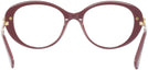 Oval Burgundy Swarovski 2001 Single Vision Full Frame View #4